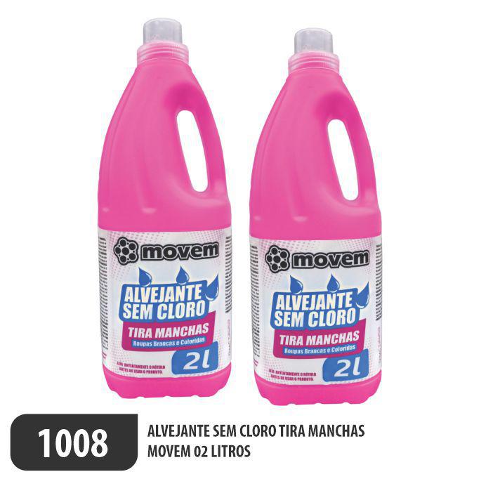 1008-PP-Q2 - Alvejante Sem Cloro Tira Manchas Movem 02 Litros