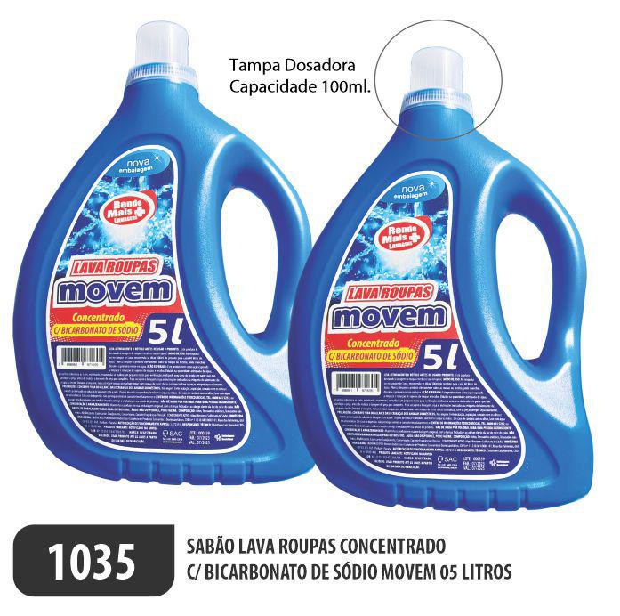 Sabão Lava Roupas Movem c/ Bicarbonato de Sódio - Ref. 1035