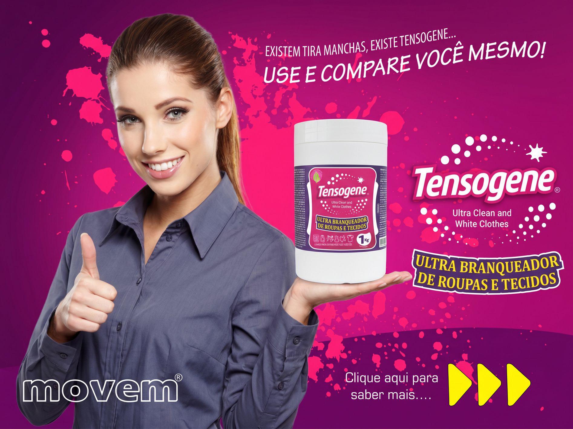 Conheça Tensogene Ultra Branqueador de Roupas e Tecidos